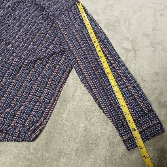 Saddlebred Button Down Shirt Lot (2) Mens 4XL Big Tall Easy Care Plaid Classic - Picture 9 of 10